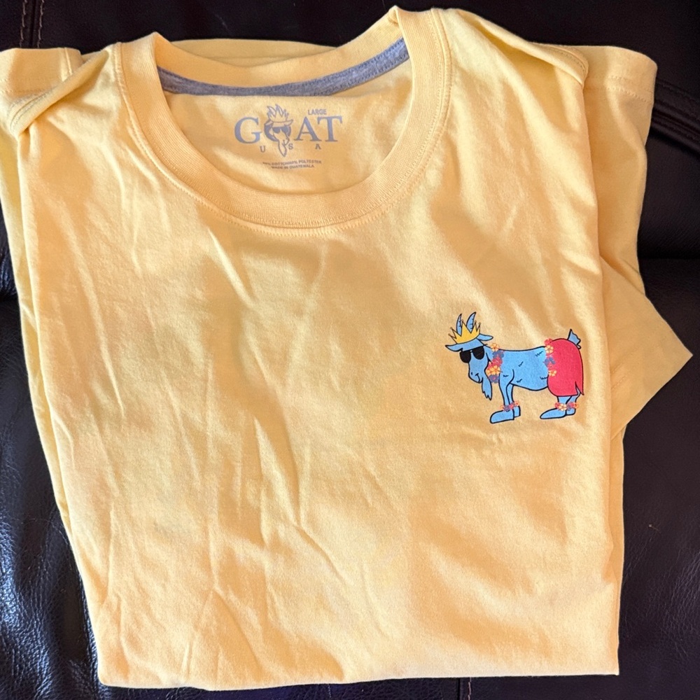 GOAT Yellow Short Sleeve Tee